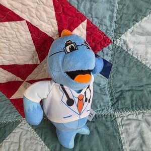 Doc Wellfish API Aquarium Fish Doctor Blue Medical Plush Stuffed Animal  NWT 8"